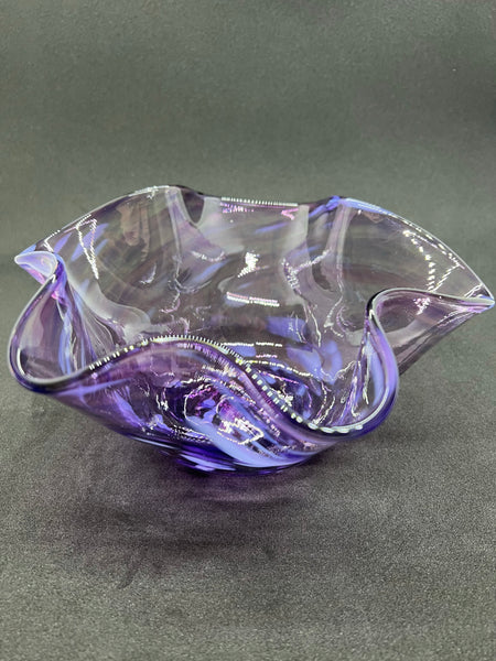 Purple Handkerchief Bowl