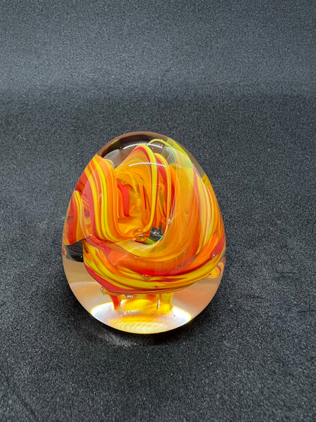 Fiery Egg Paperweight