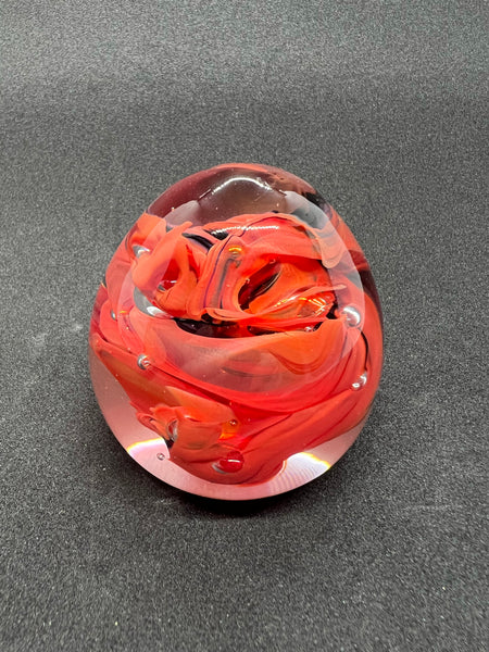 Glass Egg Paperweight