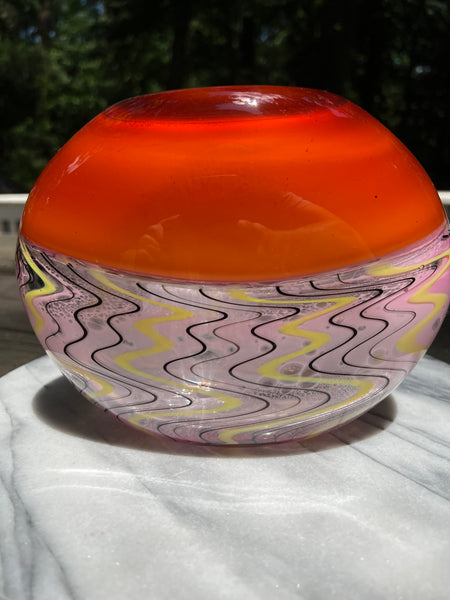 Flat Amber Incalmo Bowl