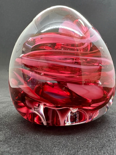Swirling Pink Paperweight