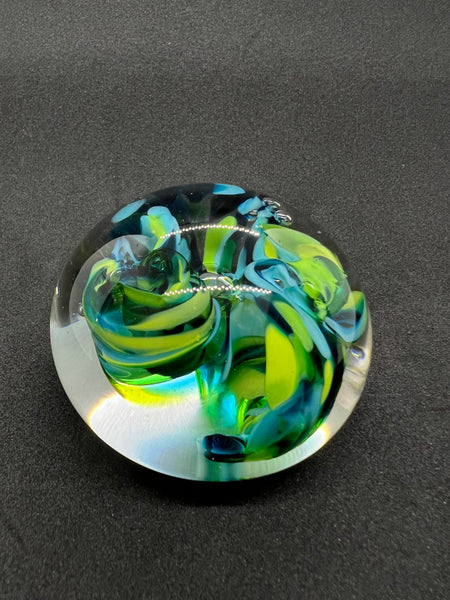 Blue Green Paperweight