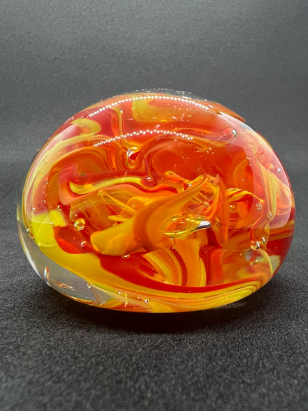 Fire Glass Paperweight