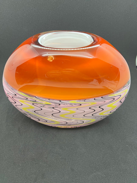 Flat Amber Incalmo Bowl