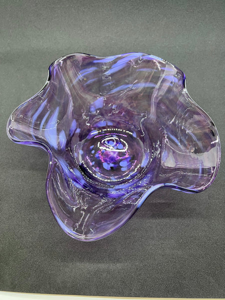 Purple Handkerchief Bowl