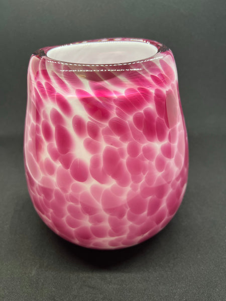 Large Pink Glass Vase