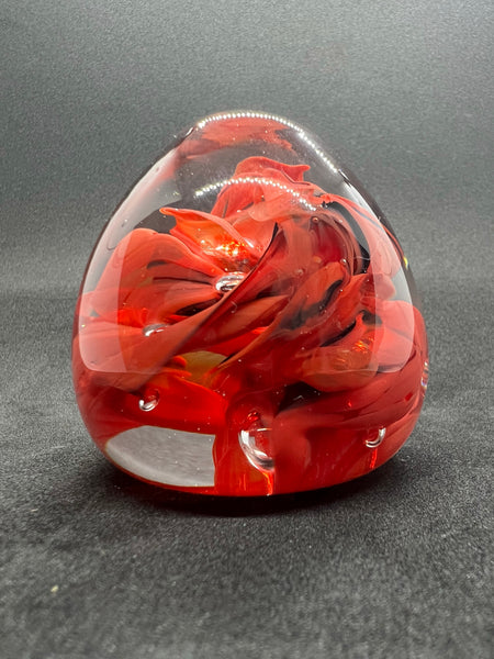 Glass Egg Paperweight
