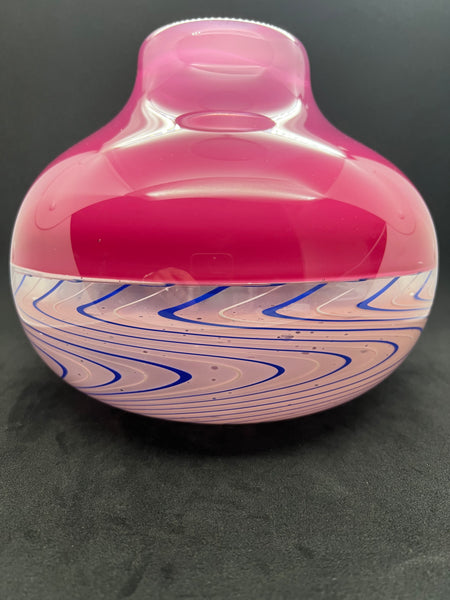 Pink Weaver Glass Bowl