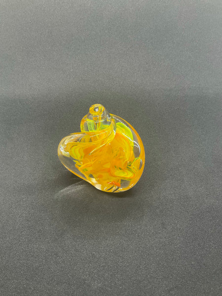 Twisted Yellow Paperweight