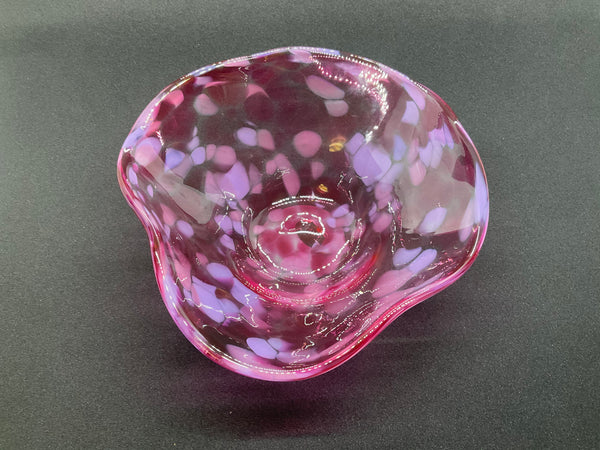 Pink Ruffled Bowl