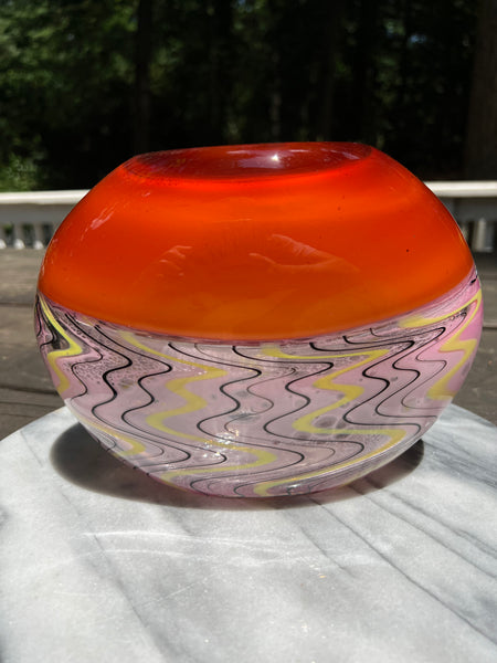 Flat Amber Incalmo Bowl