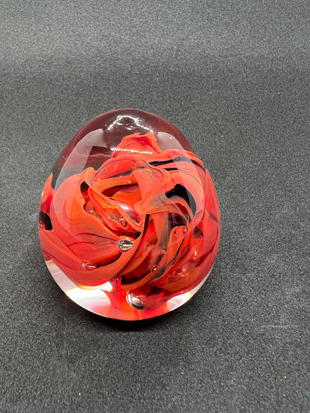 Glass Egg Paperweight