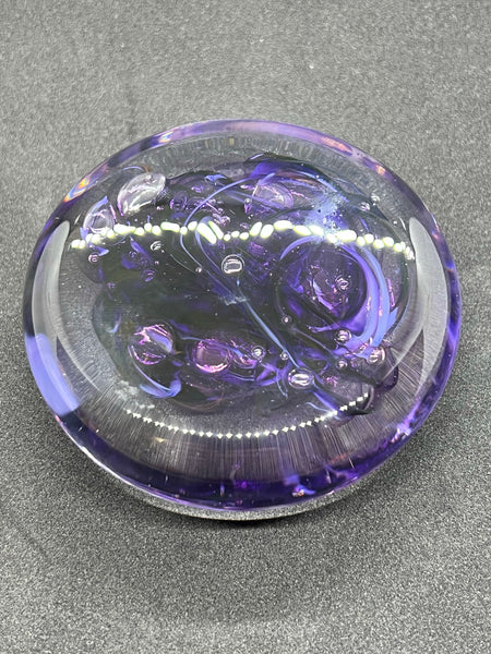 Flat Purple Paperweight