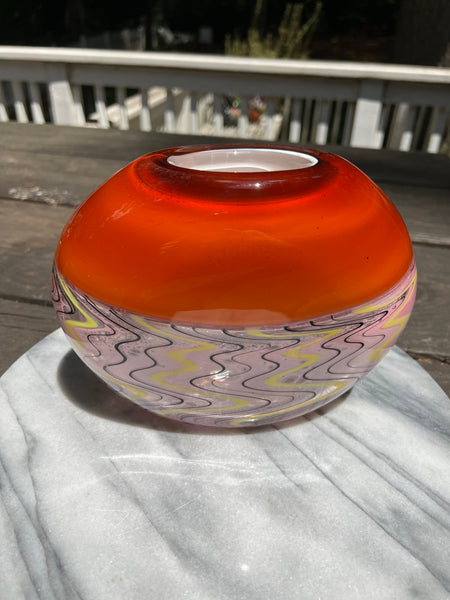 Flat Amber Incalmo Bowl