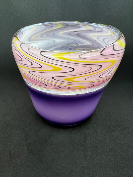 Royal Purple Incalmo Glass Bowl